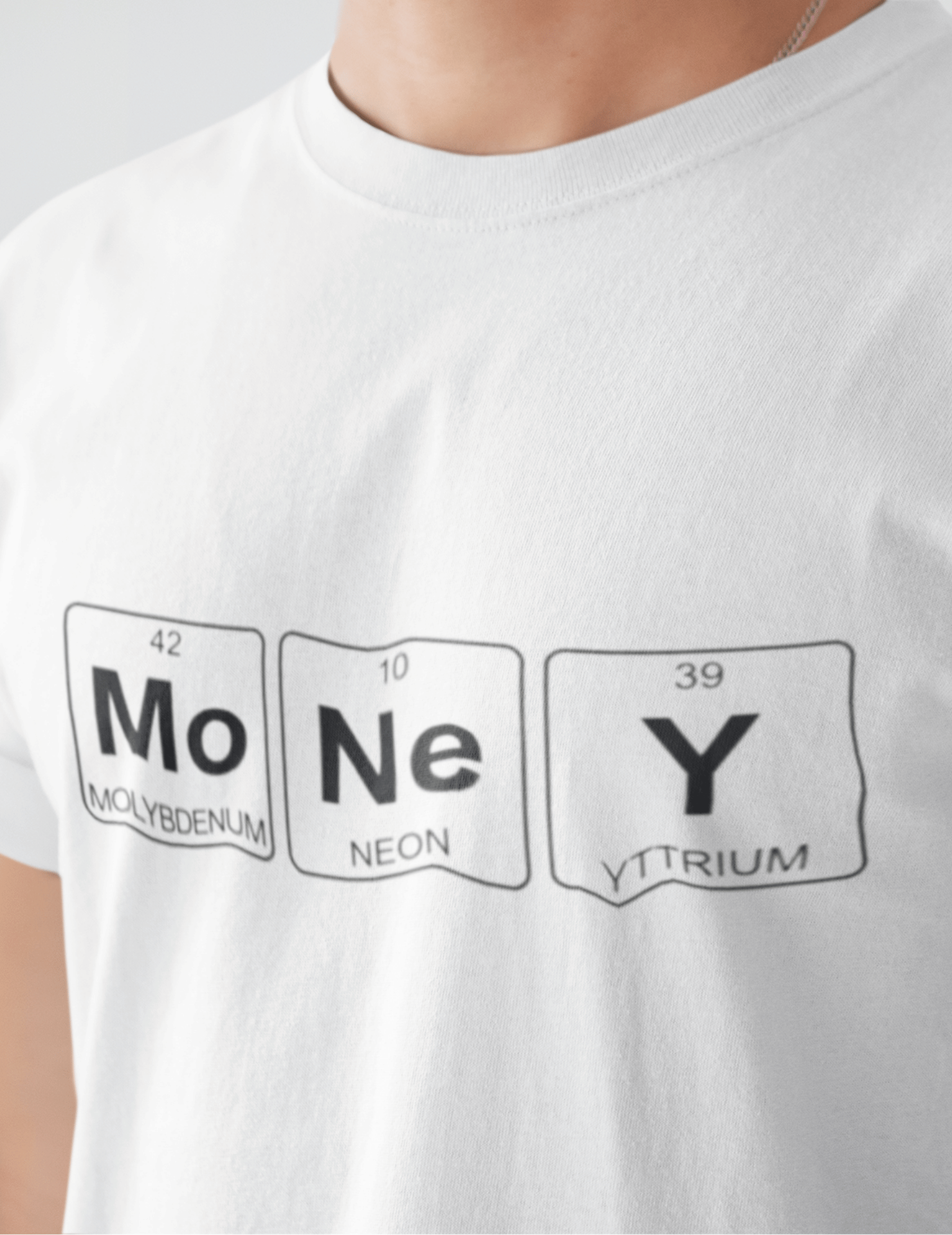 Casual MO NE Y Typography Round Neck Cotton T-Shirt - Relaxed Fit