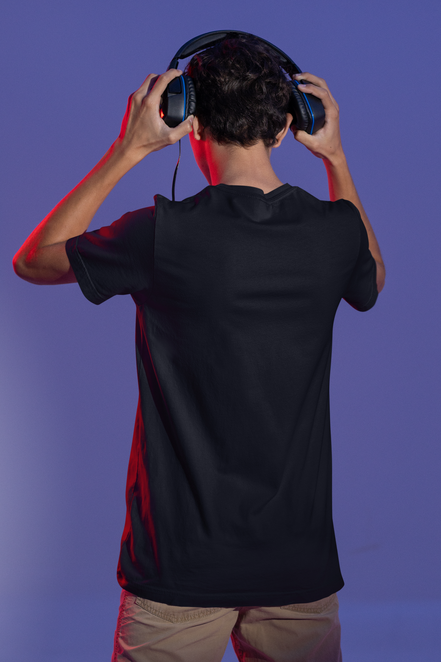 Round Neck Patriotic Gaming Graphic Print T-Shirt for Men