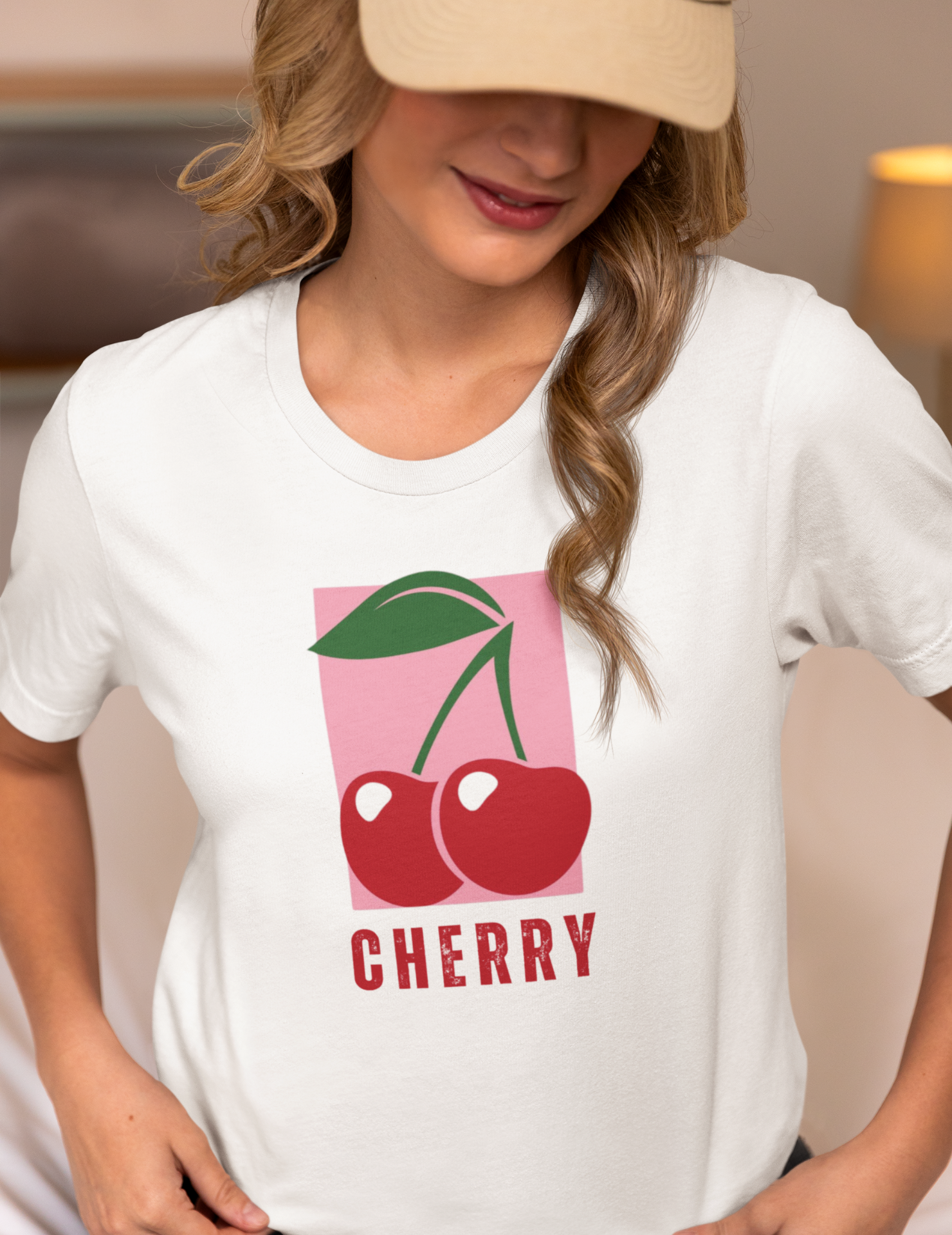 Kawai Summer Cherry Print Soft Cotton T-Shirt