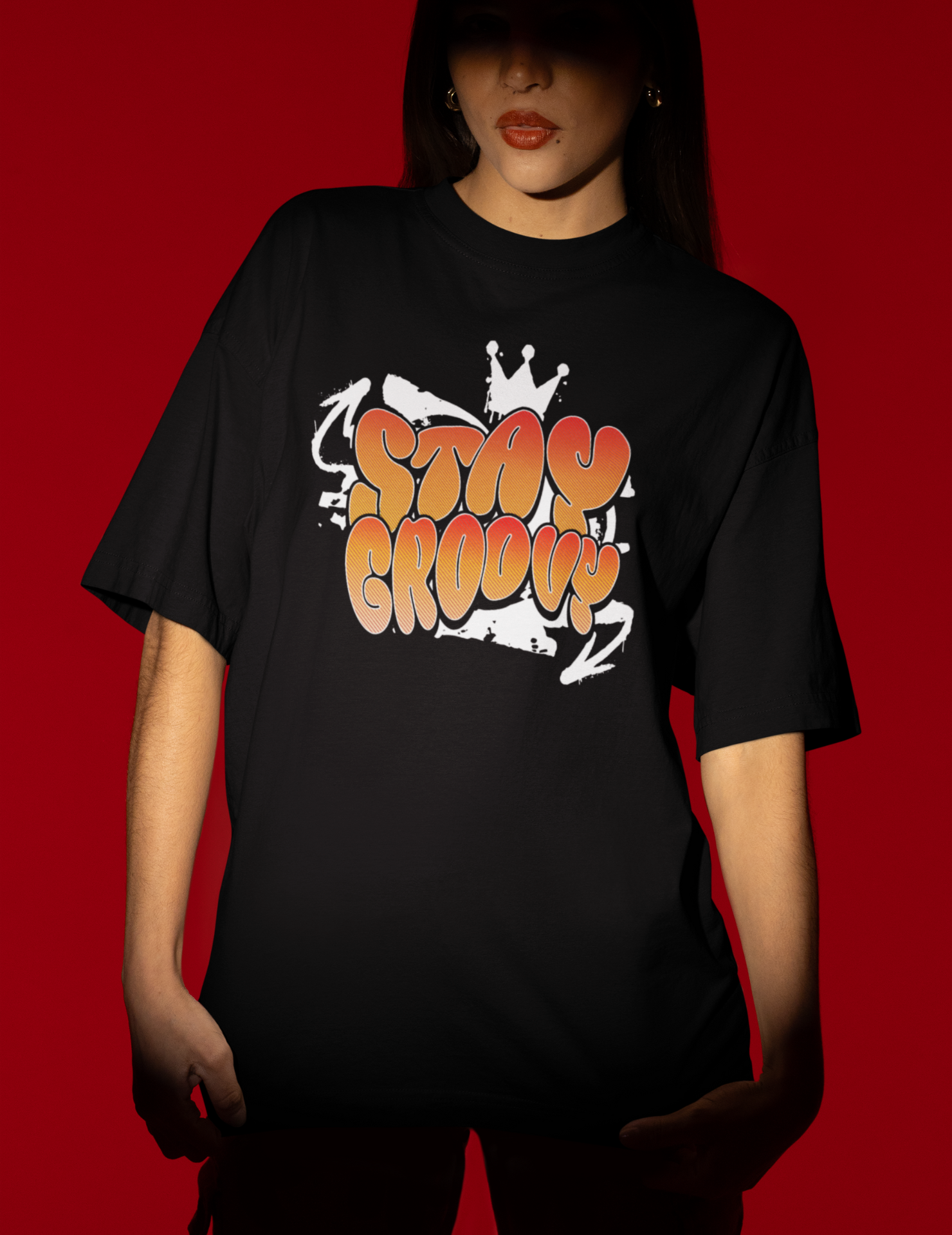 Trendy Groovy Vibes Vintage Style Women's T-Shirt