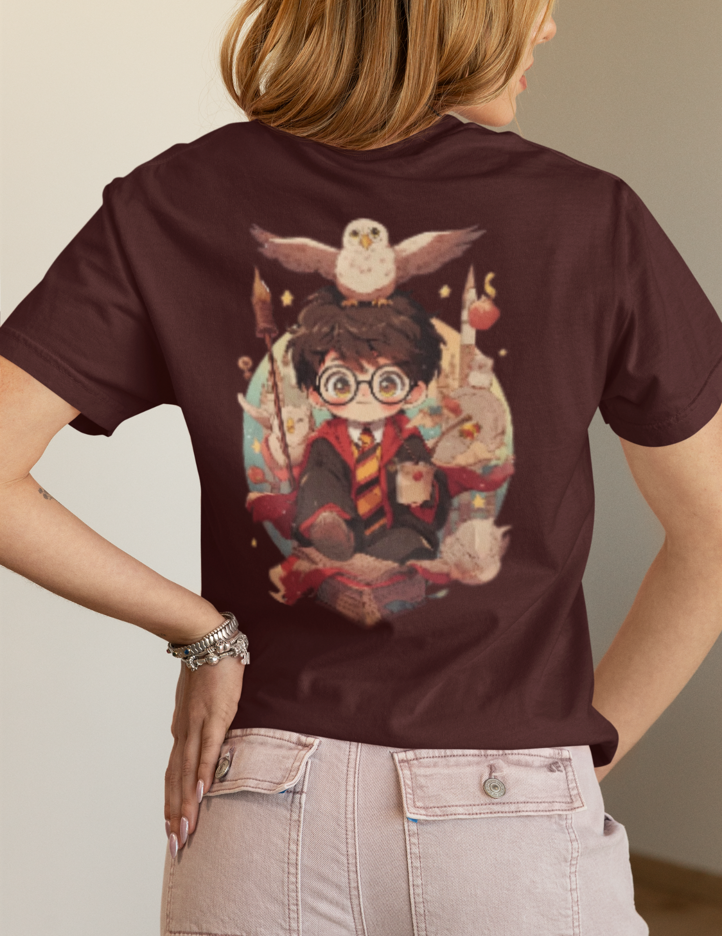 Harry Potter Hogwarts Crest Back Print T-Shirt