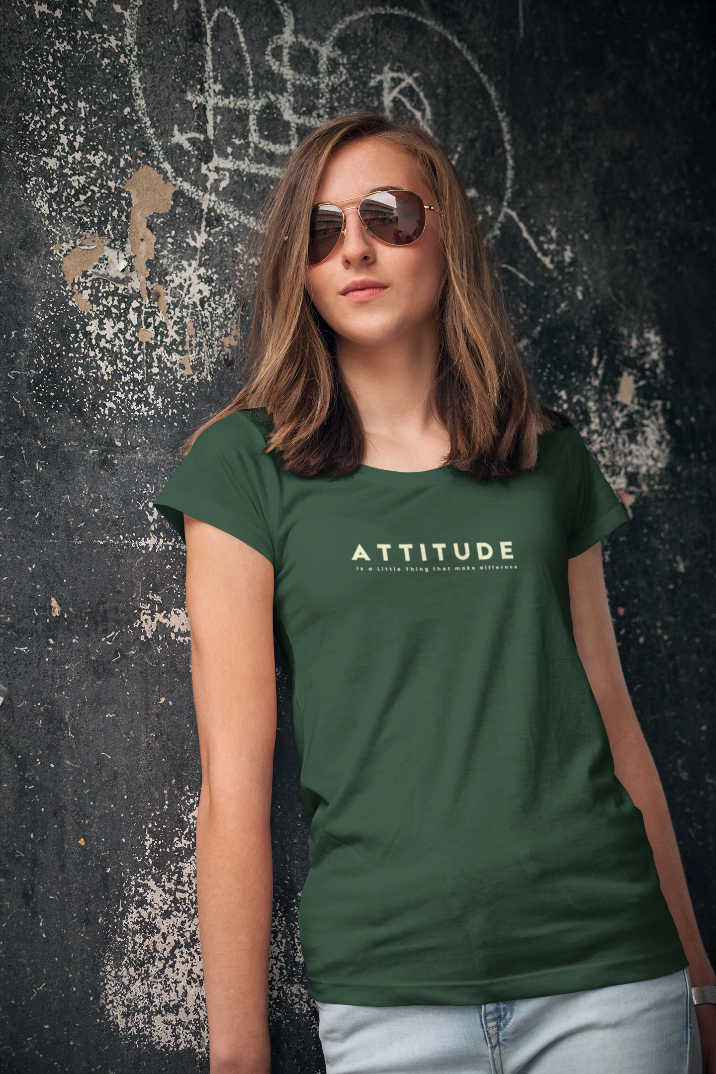 Attitude Queen - Women Typography T-Shirt