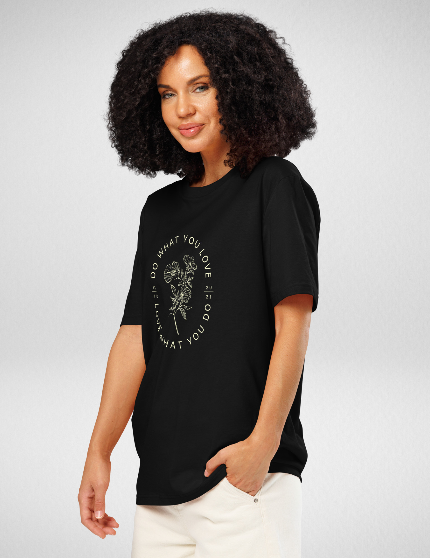 Love What You Do Luxury Graphic Classic Tee for Women