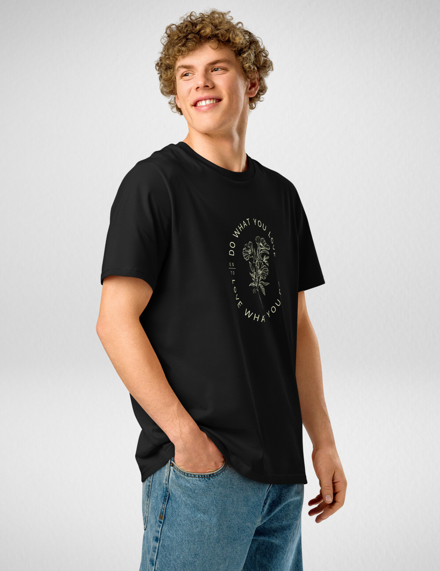 Love What You Do Luxury Graphic Classic Tee for Men