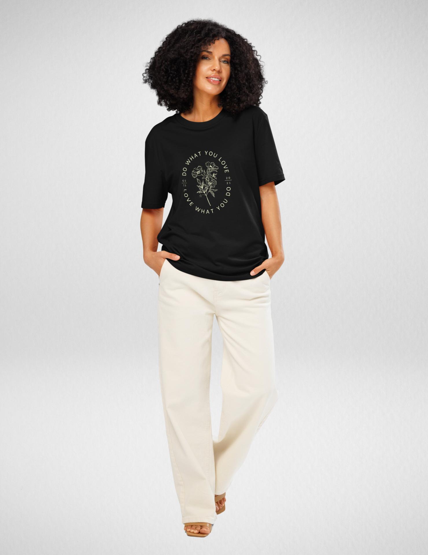 Love What You Do Luxury Graphic Classic Tee for Women